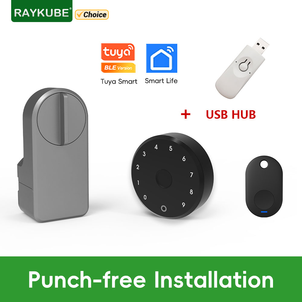 RAYKUBE A1 Pro Tuya BEL Smart  - Glass Door Hinge บทวิจารณ์และราคา