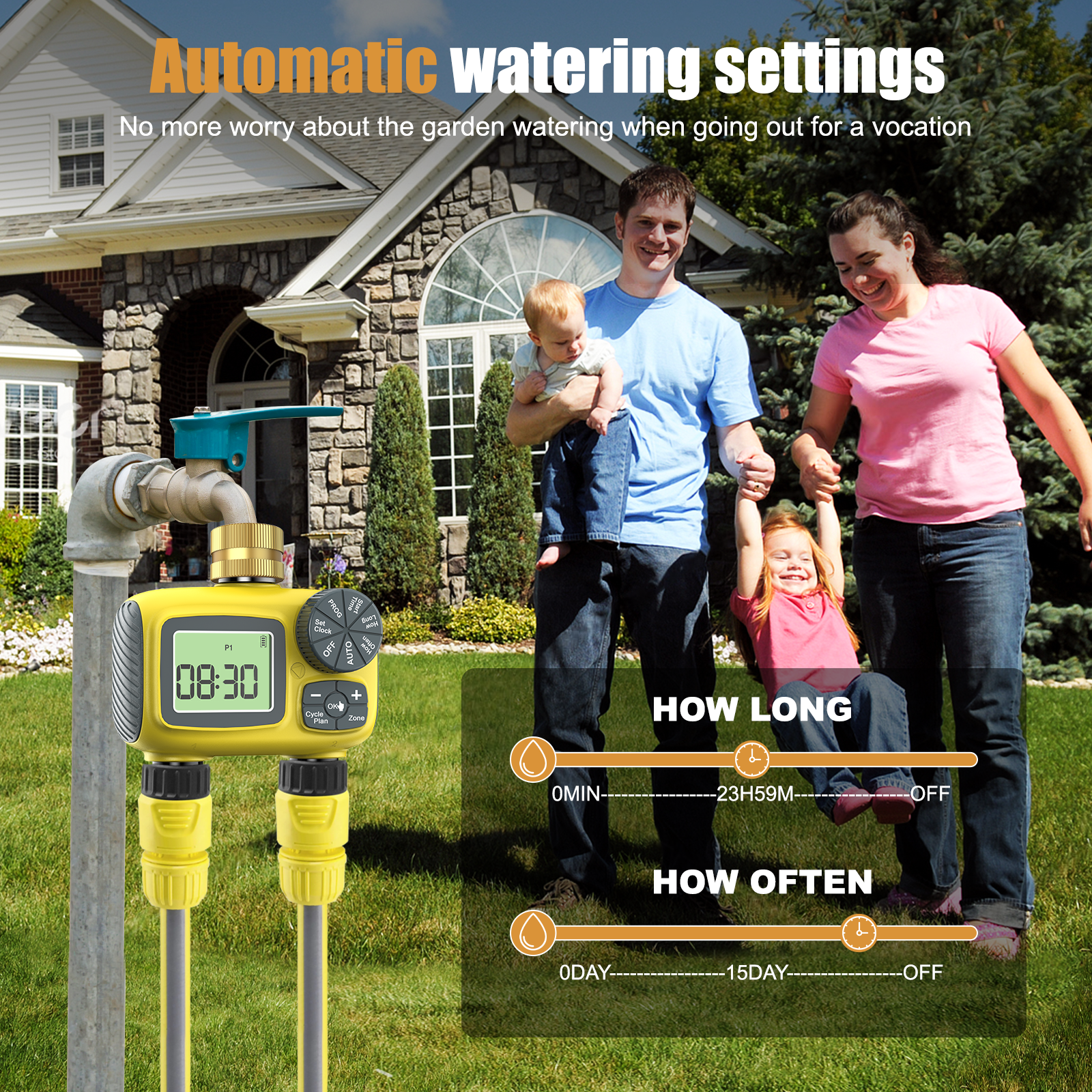Insoma Smart Water Timer Dual  - Timer Dual Outlet บทวิจารณ์และราคา