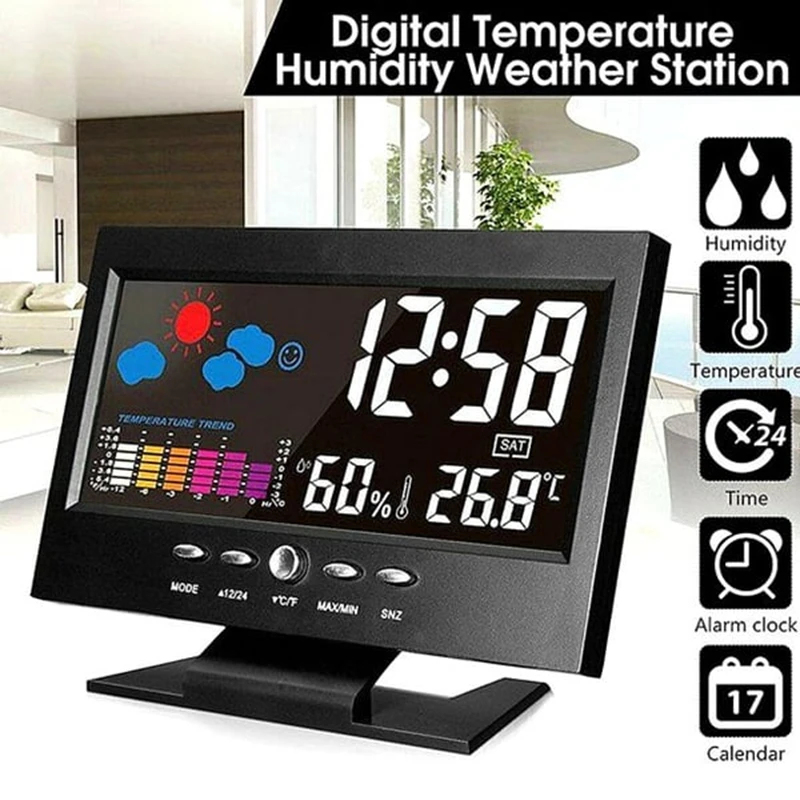 Digital LED Weather Station Te - Digital Hygrometer Probe บทวิจารณ์และราคา