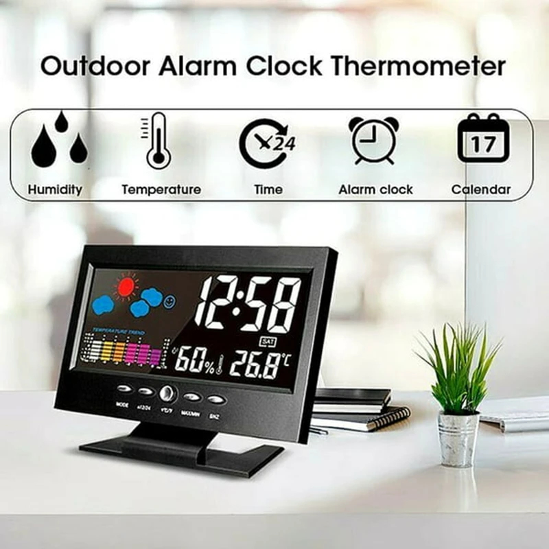 Digital LED Weather Station Te - Digital Hygrometer Probe บทวิจารณ์และราคา