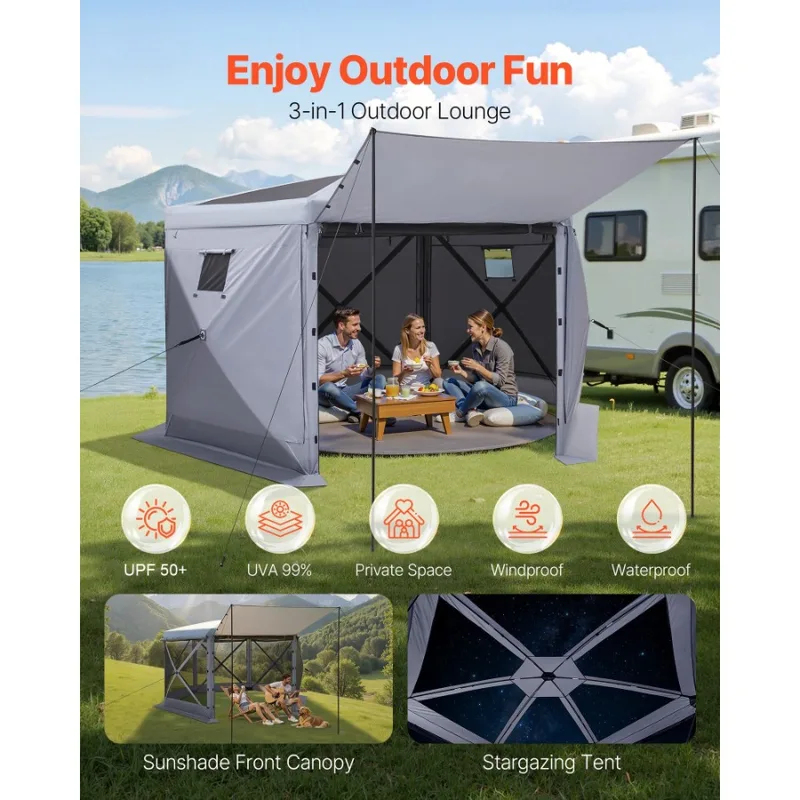 12x12ft 6 Sided Up Screen Gaze - Screen Top Mesh บทวิจารณ์และราคา