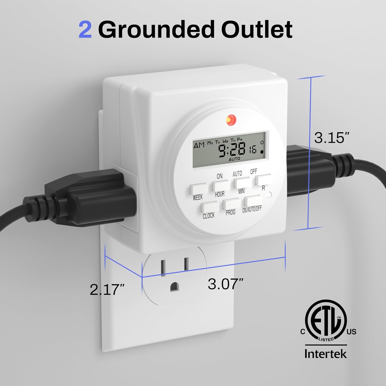 Indoor Digital Timer Outlet, D - Timer Dual Outlet บทวิจารณ์และราคา