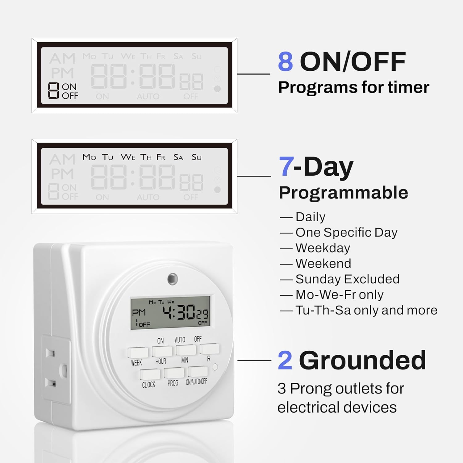 Indoor Digital Timer Outlet, D - Timer Dual Outlet บทวิจารณ์และราคา