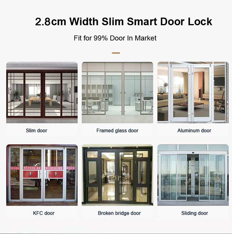 Smart Door Lock With Fingerpri - Glass Door Hinge บทวิจารณ์และราคา