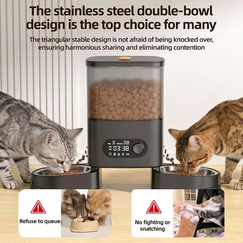 Automatic Pet Feeder Smart Cat - Timer Dual Outlet บทวิจารณ์และราคา
