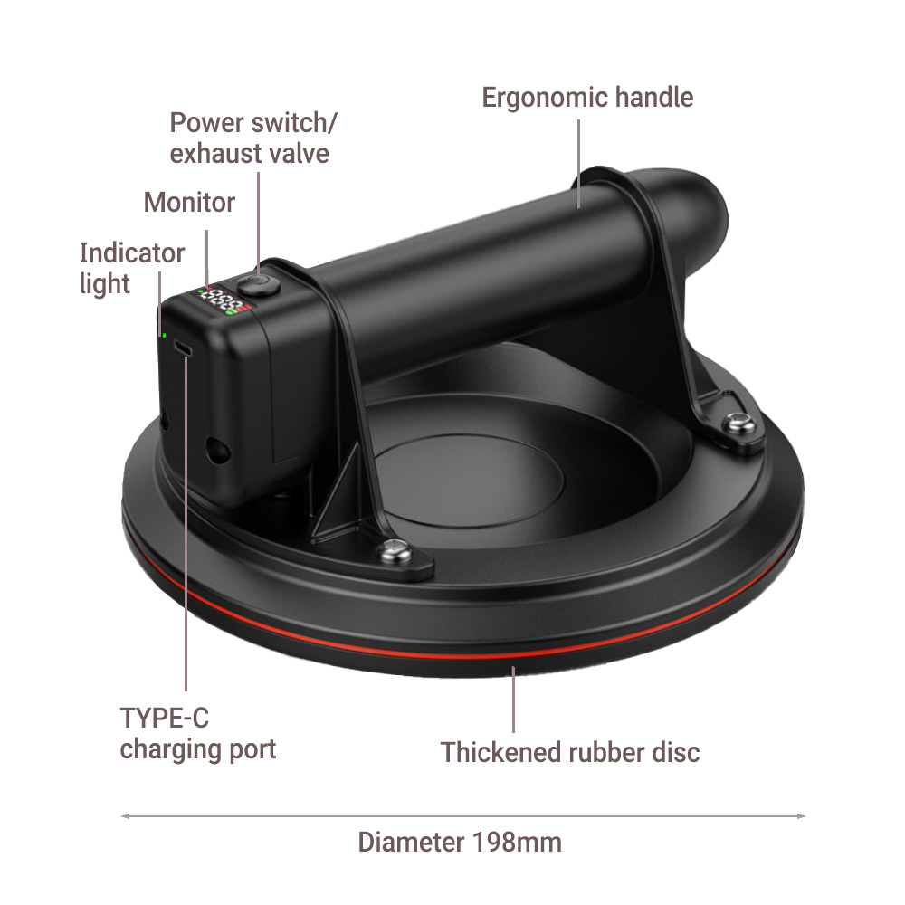 8Inch Electric Vacuum Suction  - Ceramic Tile Floor บทวิจารณ์และราคา