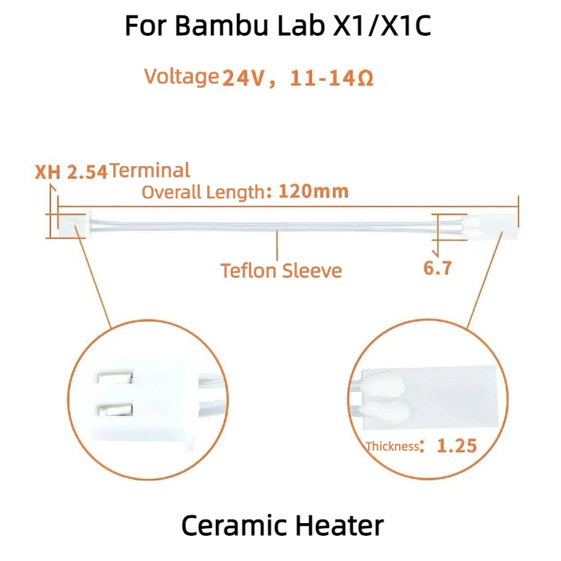 Dedicated 3D Printer Accessory - Ceramic Heat Emitter บทวิจารณ์และราคา