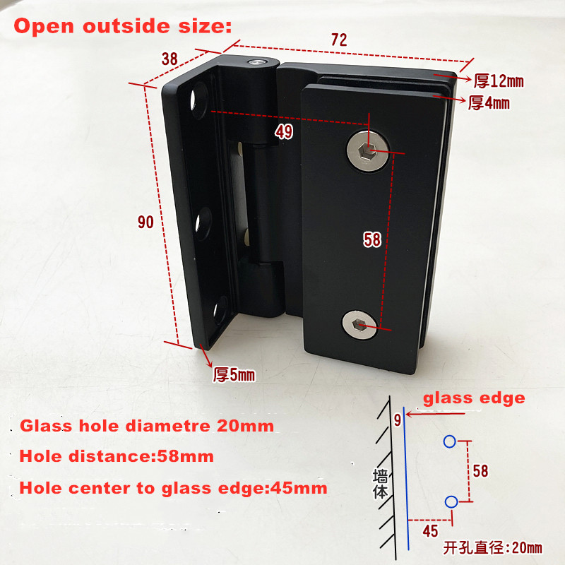 No resistance, no opening, 304 - Glass Door Hinge บทวิจารณ์และราคา