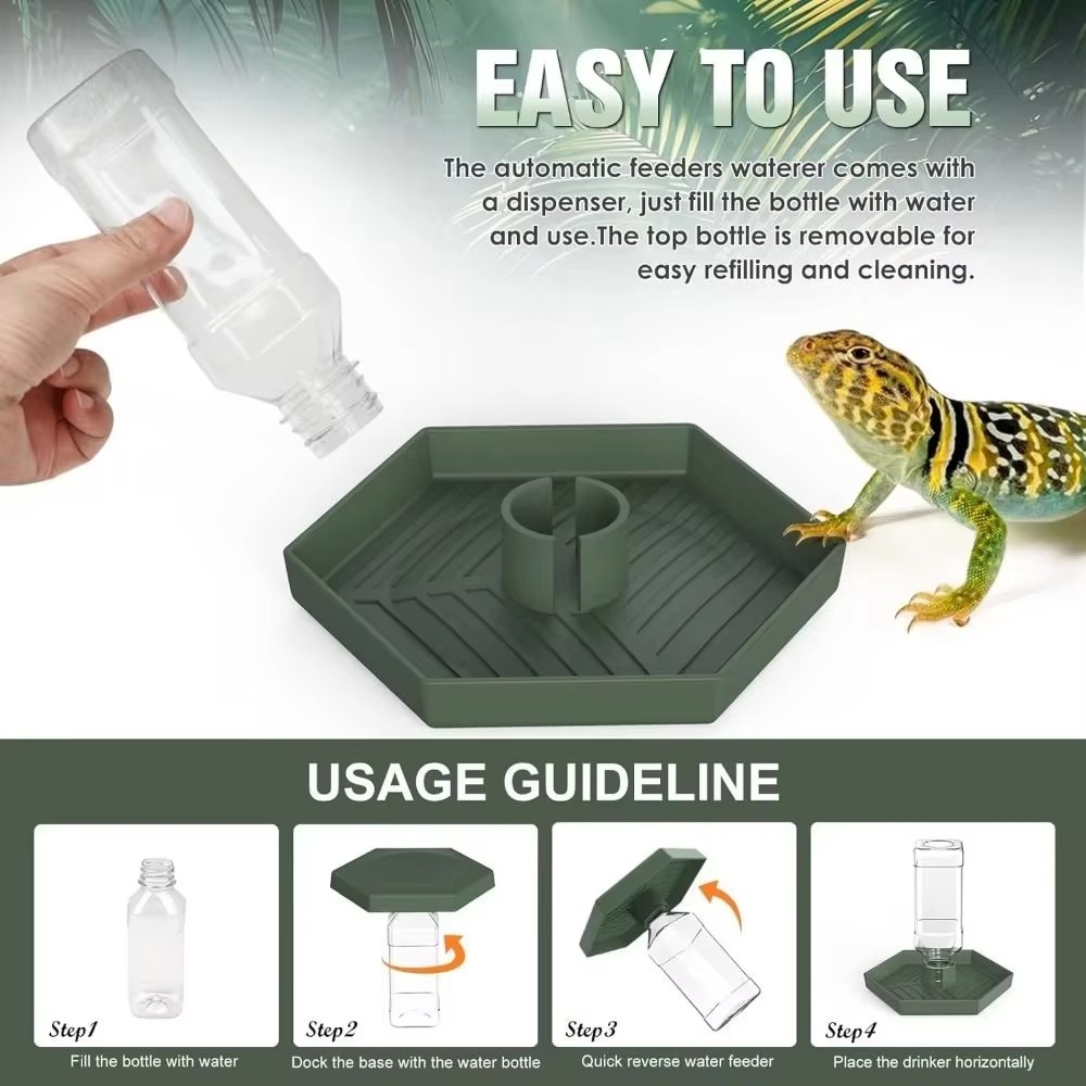 Feeding Supplies Automatic Tur - Water Dish Reptile บทวิจารณ์และราคา