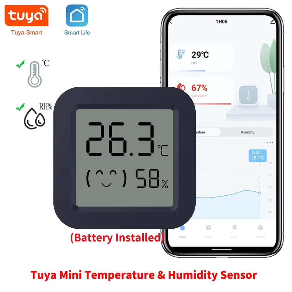 Mini Smart Thermometer Hygrome - Digital Hygrometer Probe บทวิจารณ์และราคา