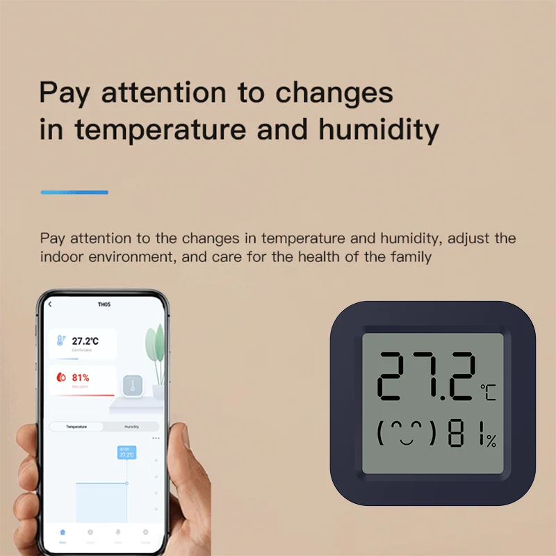 Mini Smart Thermometer Hygrome - Digital Hygrometer Probe บทวิจารณ์และราคา