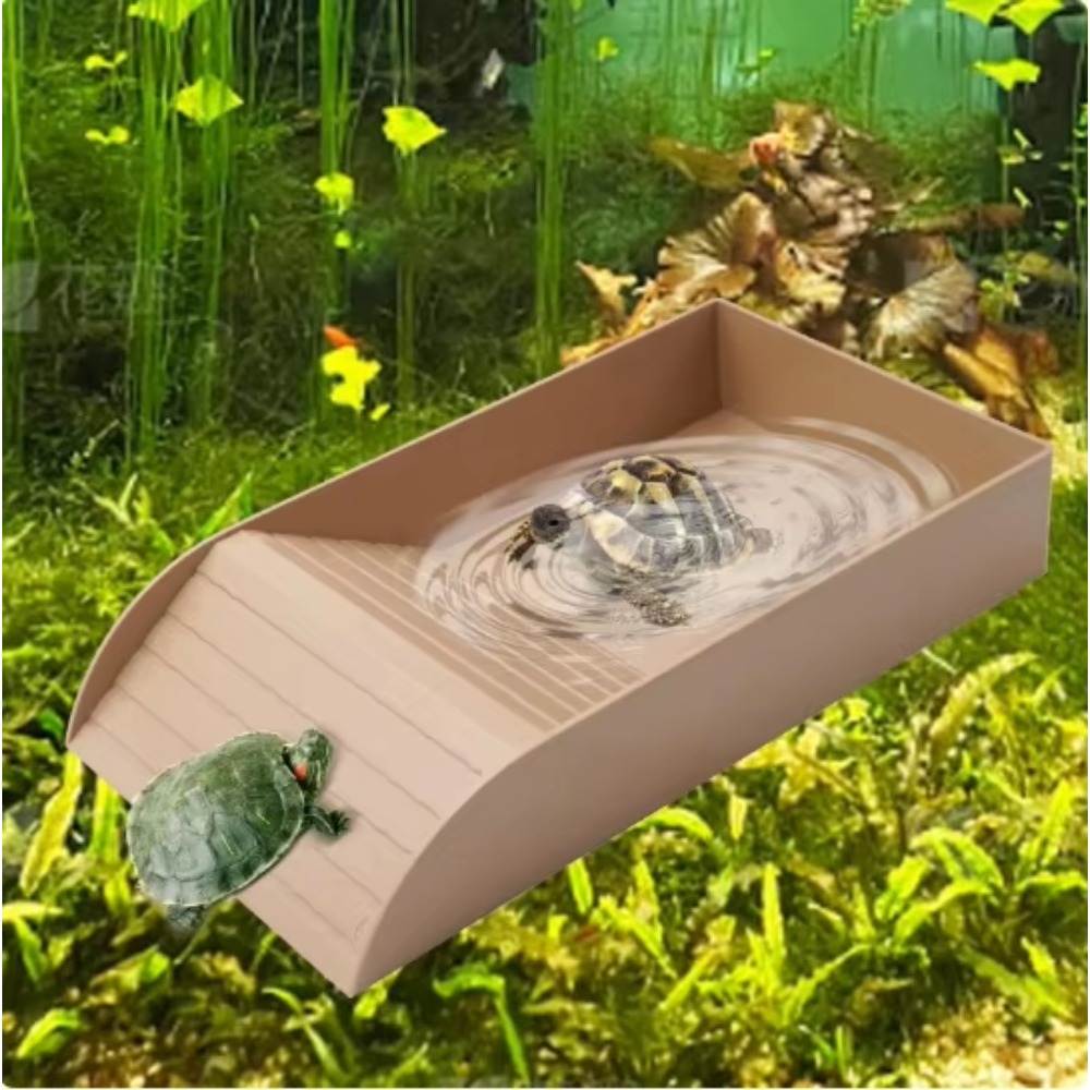Turtle Bathing Pool Feeding Di - Water Dish Reptile บทวิจารณ์และราคา