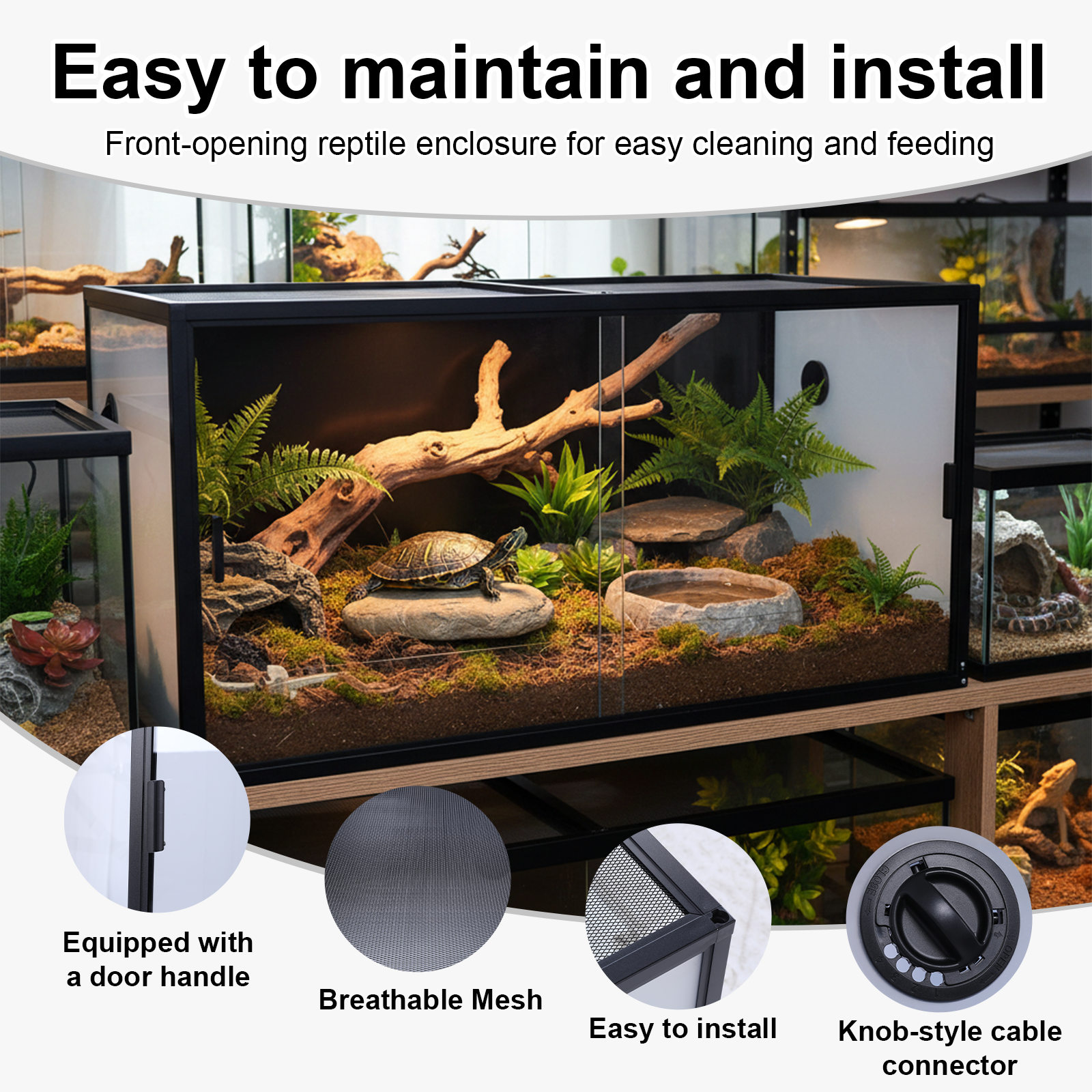 120 Gallon Bearded Dragon Tank - Screen Top Mesh บทวิจารณ์และราคา