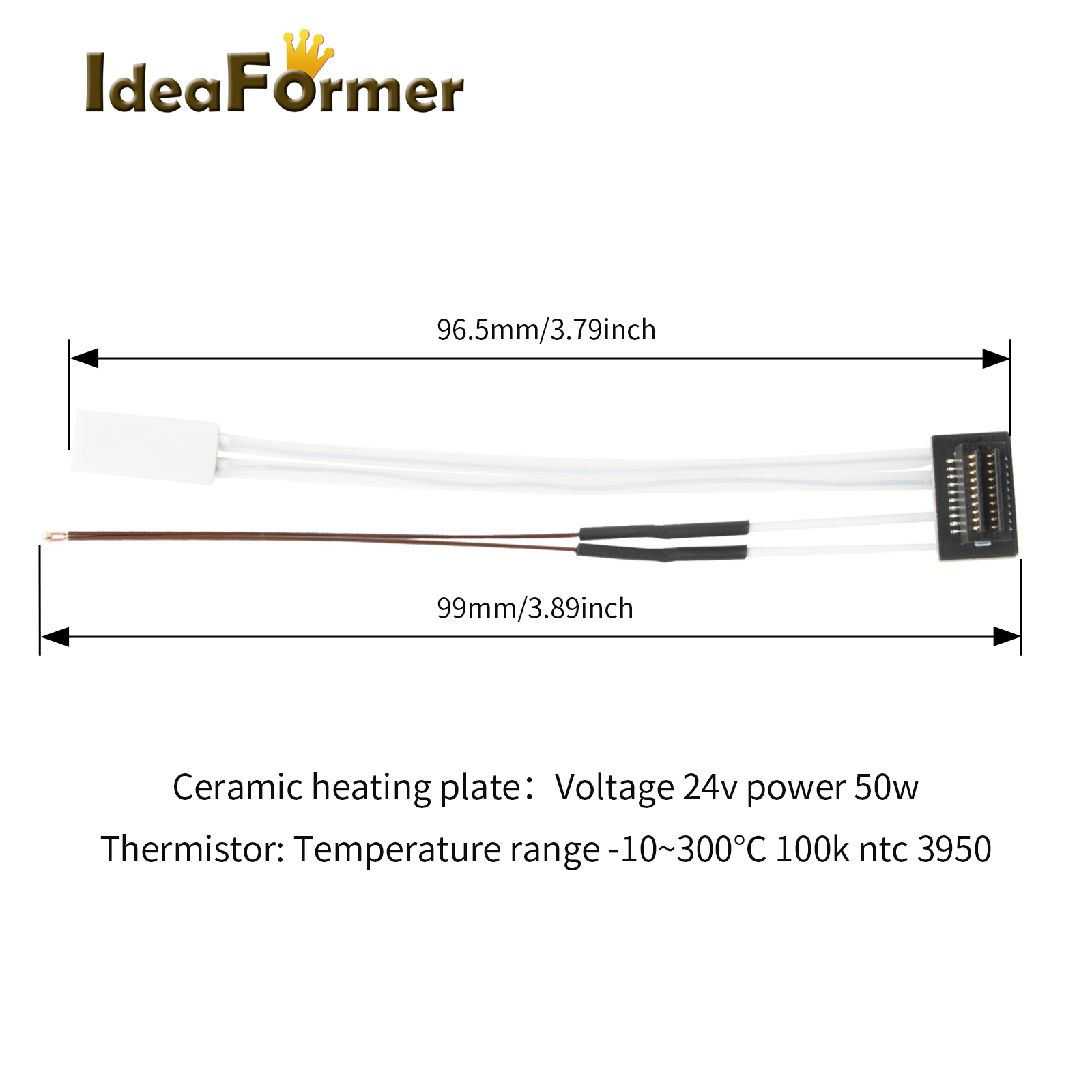 Thermistor For Bambu Lab P1P H - Ceramic Heat Emitter บทวิจารณ์และราคา