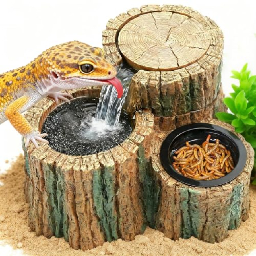 2 in 1 Reptile Water Fountain  - Water Dish Reptile บทวิจารณ์และราคา