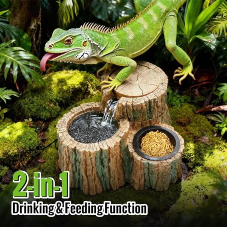 2 in 1 Reptile Water Fountain  - Water Dish Reptile บทวิจารณ์และราคา